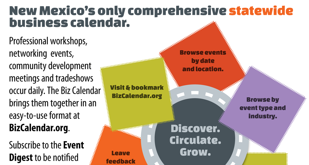 The New Mexico Business Calendar postcard
